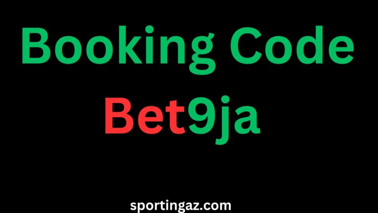 Bet9ja Booking Code