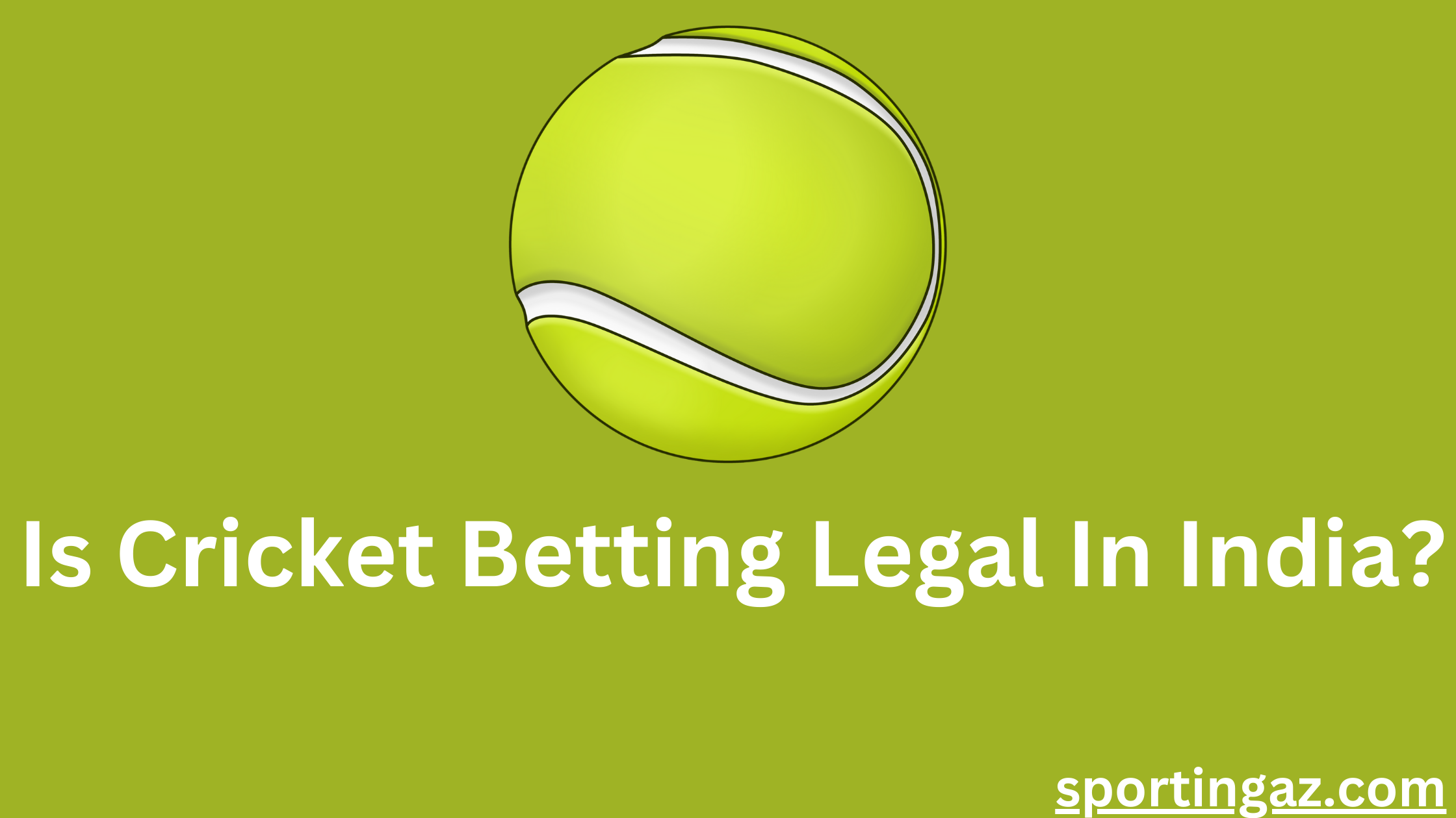 Cricket Betting Legal In India