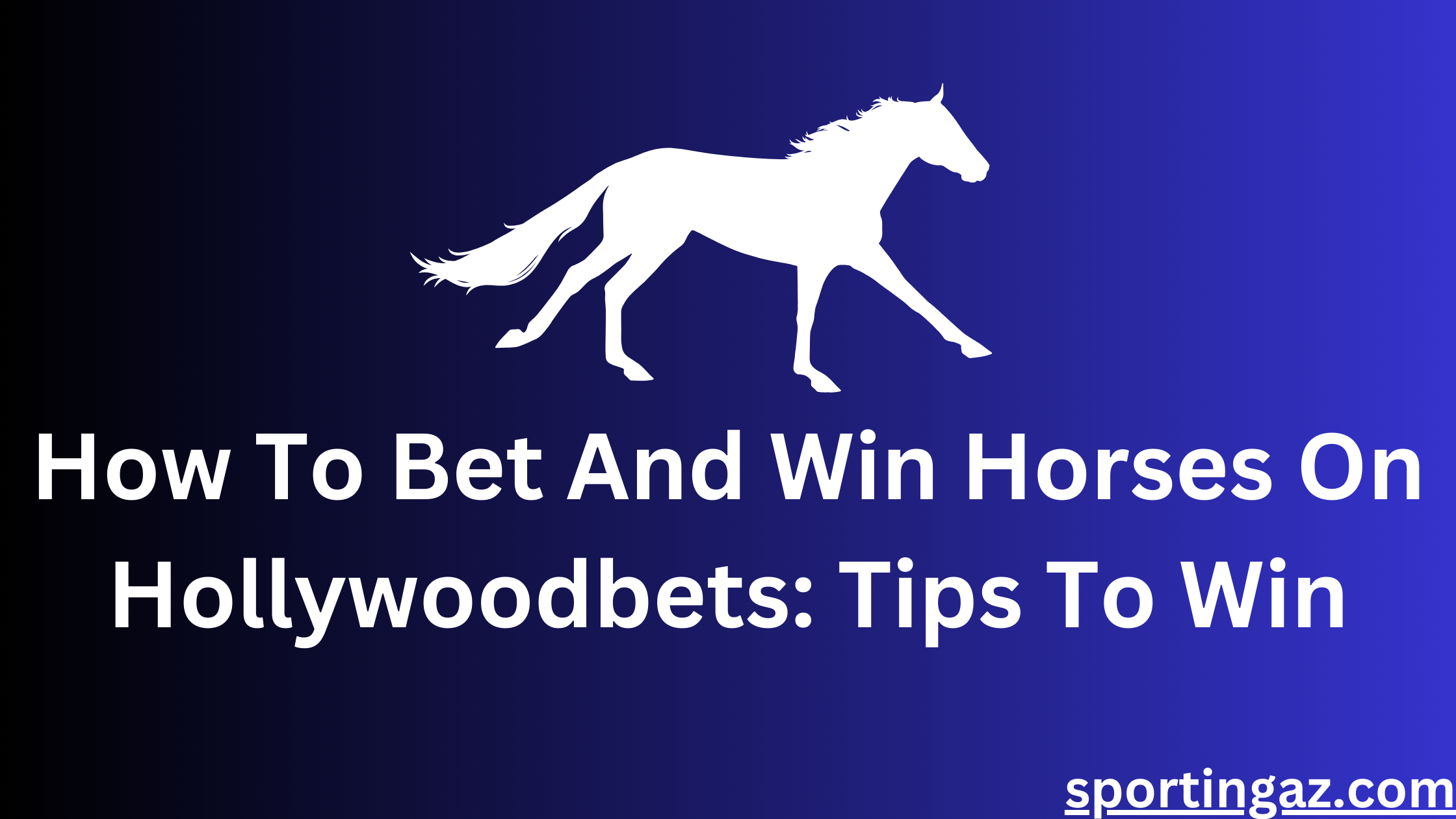 How To Bet And Win Horses On Hollywoodbets: Tips To Win