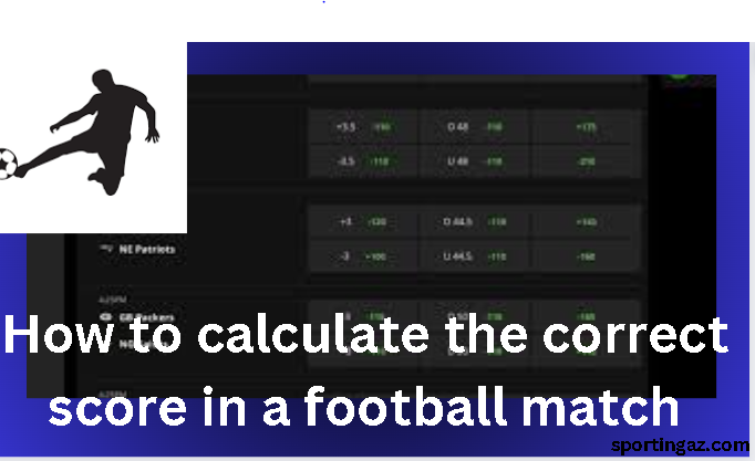 calculate the correct score in a football match