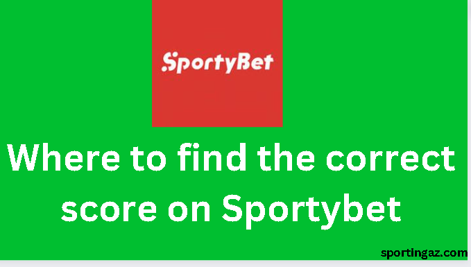 correct score on Sportybet